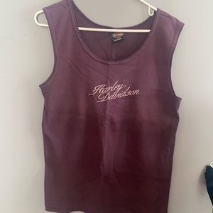 This purple Harley Davidson tank top from Starved Rock in Ottawa IL